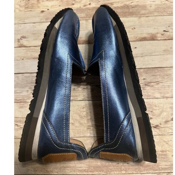 Mayan Roots Handmade Metallic Leather Flats Women's Size 8 Slip On Comfort - Picture 7 of 10